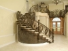 Grand Custom Metal Staircase with Catwalk and Railings